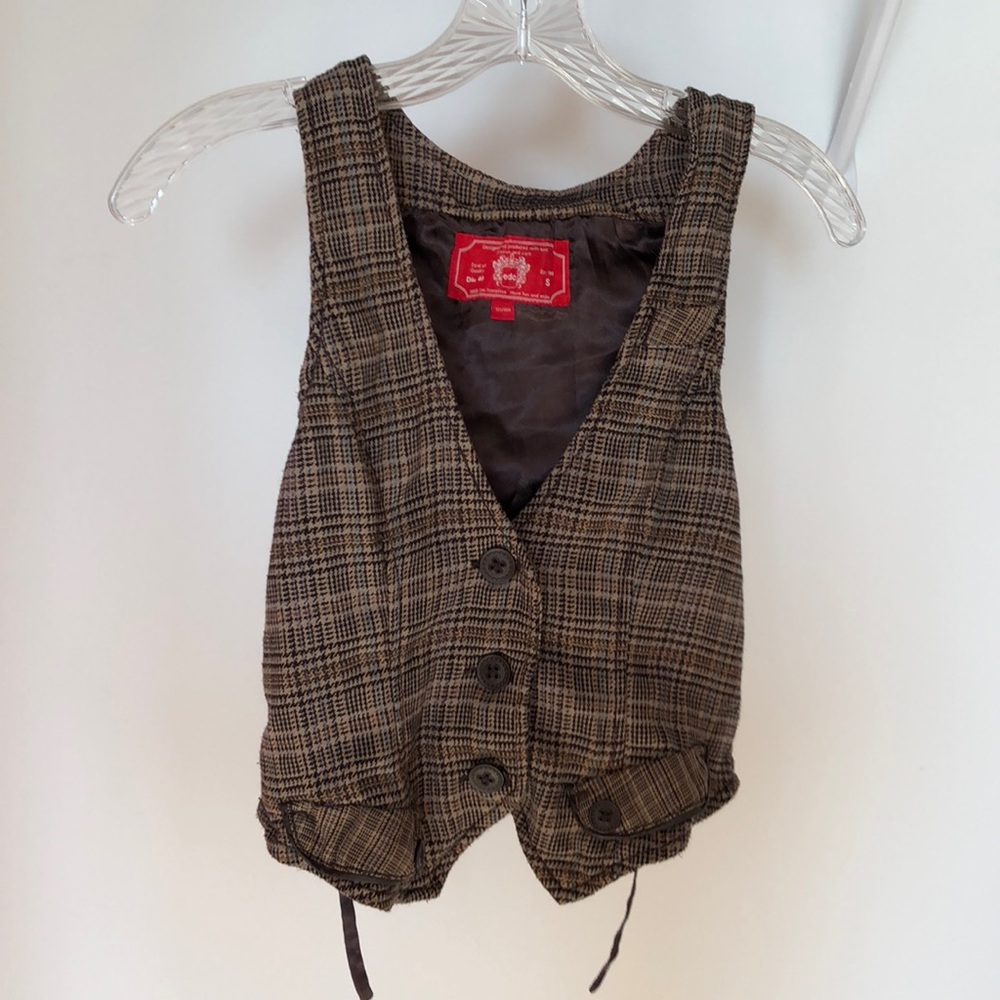 【new】espirit checked vest